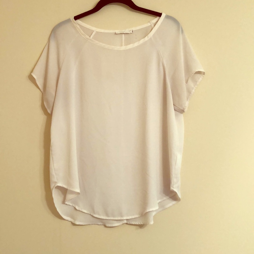 Plain white top